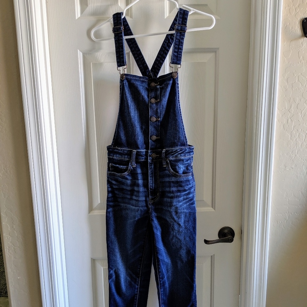 High waist overalls